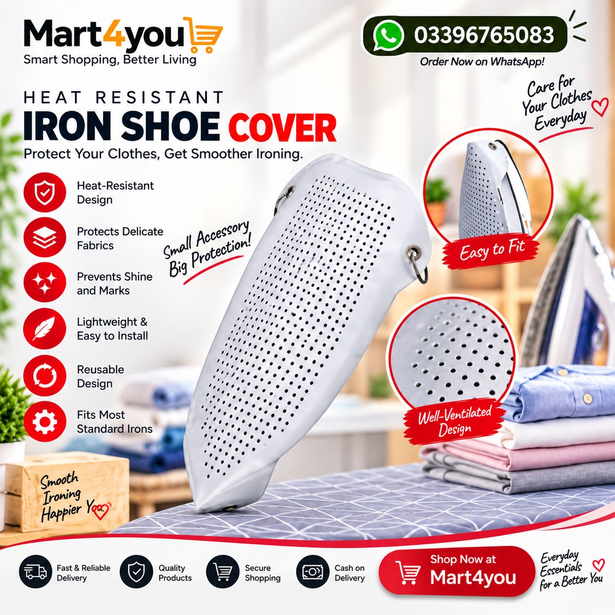 Heat-resistant Teflone Iron Cover