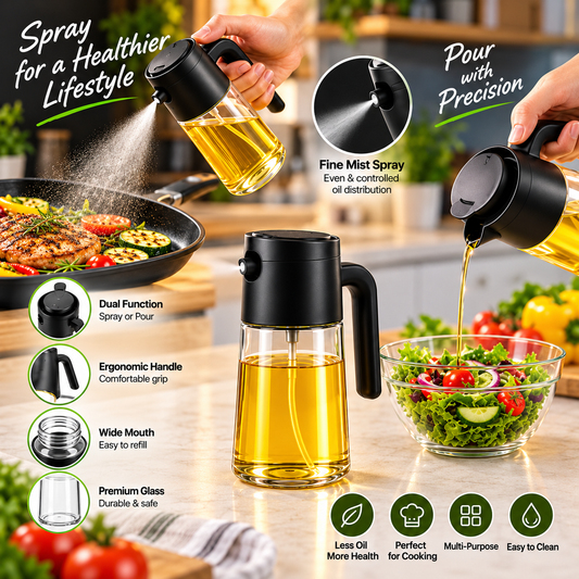 2-in-1 Oil Spray & Pour Bottle